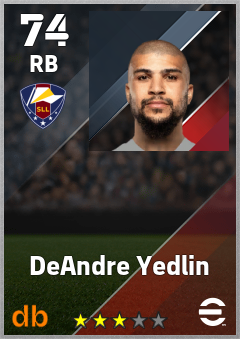 DeAndre Yedlin — RB, OVR 74, MAX 74