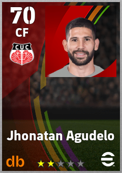 Jhonatan Agudelo — CF, OVR 70, MAX 70