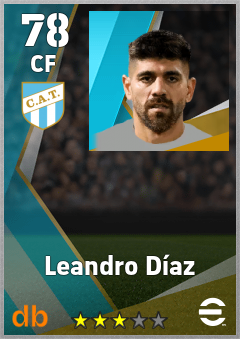 Leandro Díaz — CF, OVR 78, MAX 78