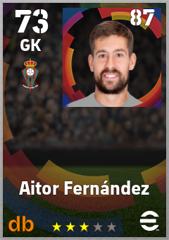 Aitor Fernández eFootball player card