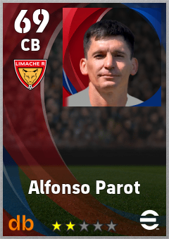 Alfonso Parot — CB, OVR 69, MAX 69