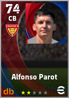 Alfonso Parot — CB, OVR 74, MAX 74