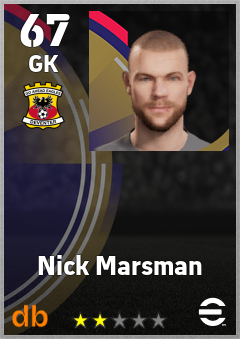 Nick Marsman — GK, OVR 67, MAX 67