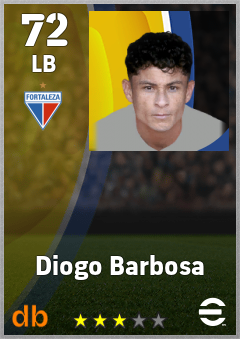Diogo Barbosa — LB, OVR 72, MAX 72