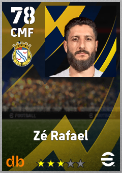 Zé Rafael — CMF, OVR 78, MAX 78