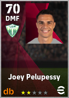 Joey Pelupessy — DMF, OVR 70, MAX 70