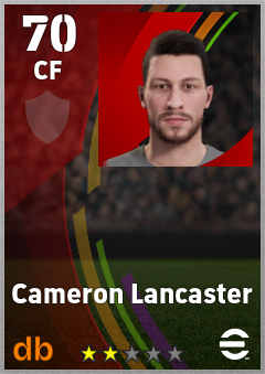 Cameron Lancaster eFootball player card
