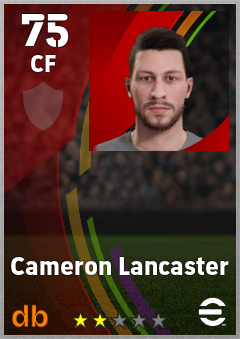 Cameron Lancaster — CF, OVR 75, MAX 75