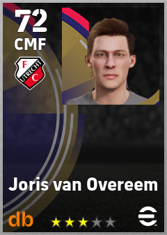 Joris van Overeem — CMF, OVR 72, MAX 72