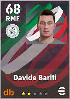 Davide Bariti — RMF, OVR 68, MAX 68
