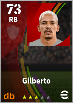 Gilberto eFootball player card
