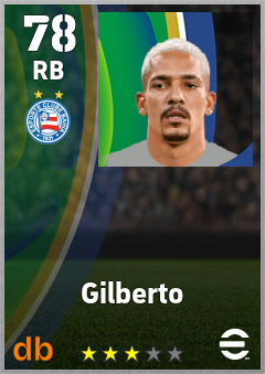 Gilberto — RB, OVR 78, MAX 78