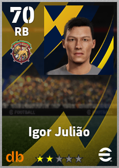 Igor Julião — RB, OVR 70, MAX 70