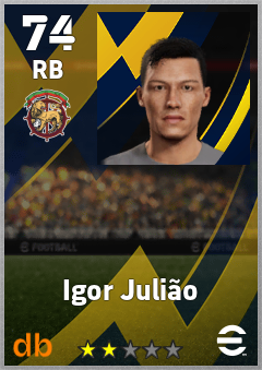 Igor Julião — RB, OVR 74, MAX 74