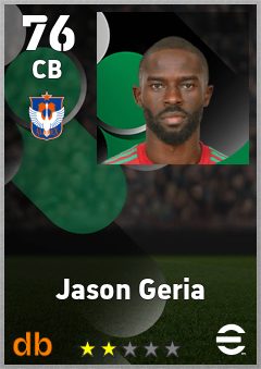 Jason Geria — CB, OVR 76, MAX 76