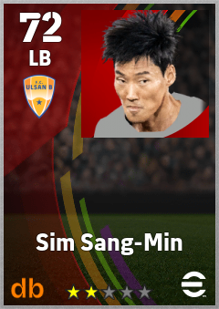 Sim Sang-Min — LB, OVR 72, MAX 72