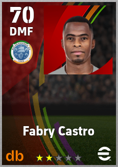 Fabry Castro — DMF, OVR 70, MAX 70