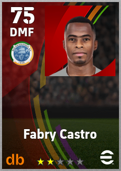 Fabry Castro — DMF, OVR 75, MAX 75
