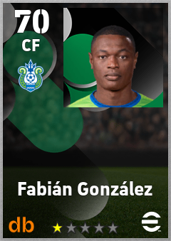 Fabián González — CF, OVR 70, MAX 70