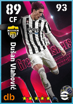 Dušan Vlahović — CF, OVR 89, MAX 93