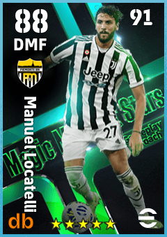 Manuel Locatelli — DMF, OVR 88, MAX 91