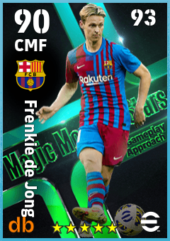 Frenkie de Jong — CMF, OVR 90, MAX 93