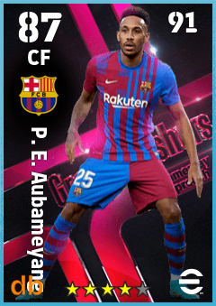P. E. Aubameyang — CF, OVR 87, MAX 91
