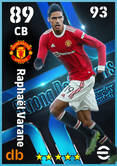 Raphaël Varane eFootball player card