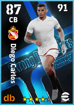 Diego Carlos — CB, OVR 87, MAX 91