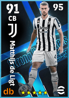 Matthijs de Ligt — CB, OVR 91, MAX 95