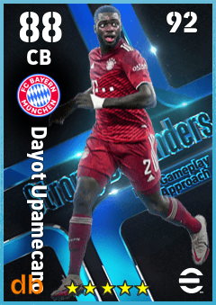 Dayot Upamecano — CB, OVR 88, MAX 92