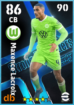 Maxence Lacroix — CB, OVR 86, MAX 90