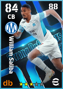 William Saliba — CB, OVR 84, MAX 88
