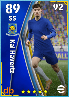Kai Havertz — SS, OVR 89, MAX 92