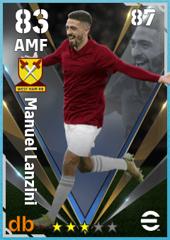 Manuel Lanzini — AMF, OVR 83, MAX 87