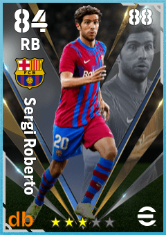 Sergi Roberto — RB, OVR 84, MAX 88