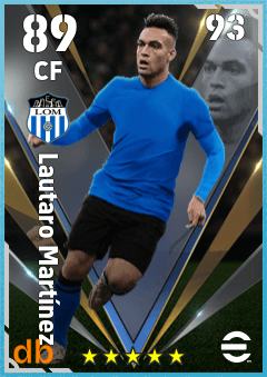 Lautaro Martínez — CF, OVR 89, MAX 93
