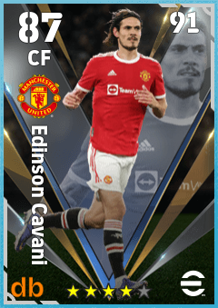 Edinson Cavani — CF, OVR 87, MAX 91