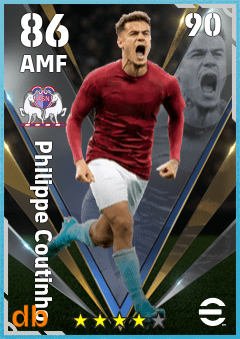 Philippe Coutinho — AMF, OVR 86, MAX 90