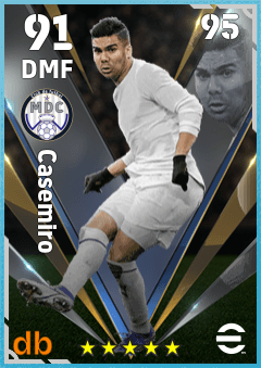 Casemiro — DMF, OVR 91, MAX 95