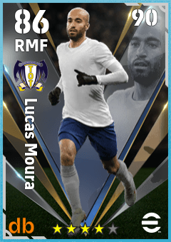 Lucas Moura — RMF, OVR 86, MAX 90