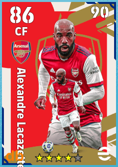 Alexandre Lacazette — CF, OVR 86, MAX 90