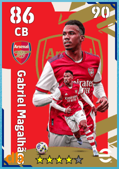 Gabriel Magalhães — CB, OVR 86, MAX 90