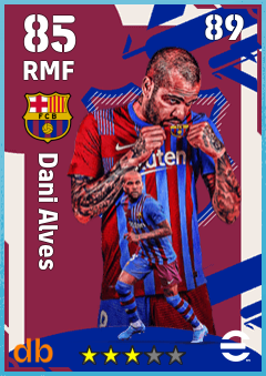 Dani Alves — RMF, OVR 85, MAX 89