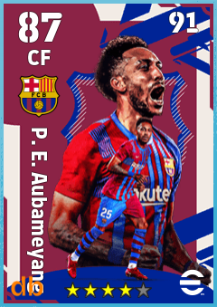 P. E. Aubameyang — CF, OVR 87, MAX 91