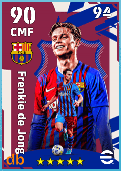 Frenkie de Jong — CMF, OVR 90, MAX 94