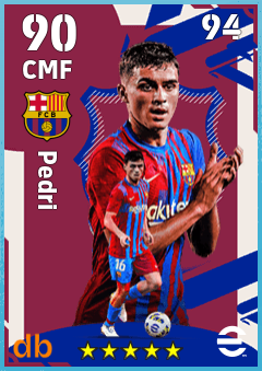 Pedri eFootball player card