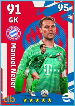 Manuel Neuer — GK, OVR 91, MAX 95