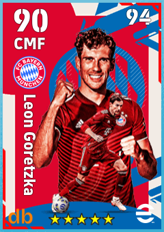 Leon Goretzka — CMF, OVR 90, MAX 94