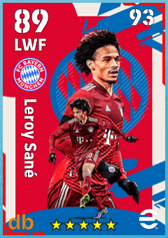 Leroy Sané eFootball player card